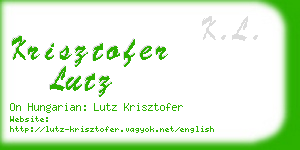 krisztofer lutz business card